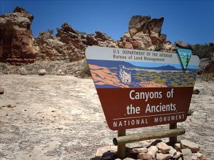 Canyons of the Ancients National Monument is close to Four Corners, where you can stand in four states at once