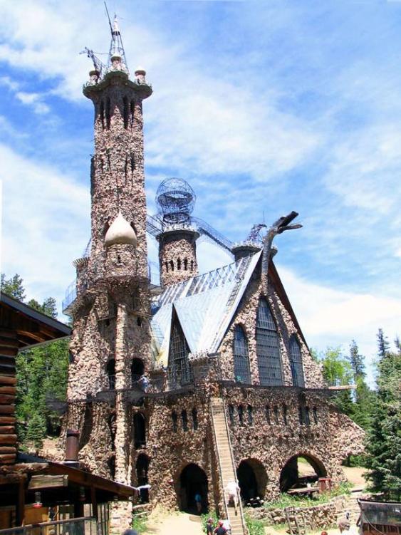 Bishop Castle, perhaps the most unique of the castles in Colorado