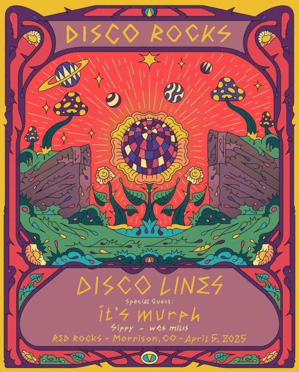 Red Rocks Disco Lines