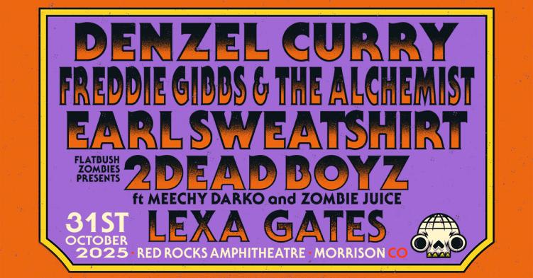 Lineup poster for Halloween on the Rocks 2025